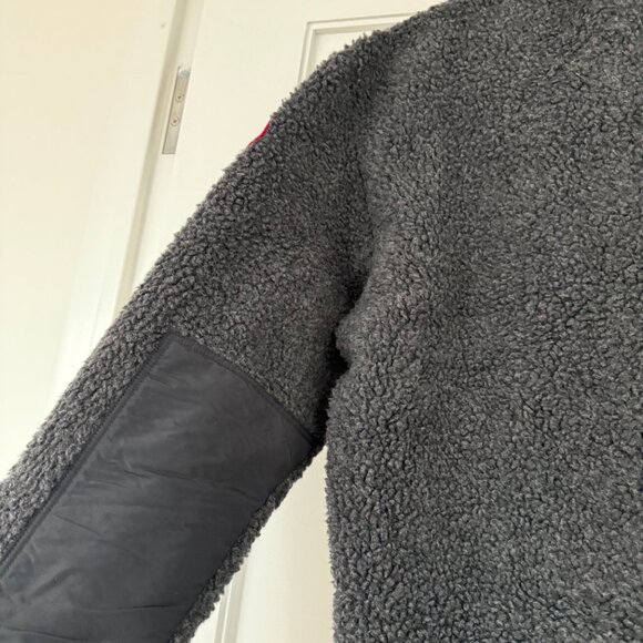 NWT Canada Goose Kelowna Fleece Jacket In Iron Grey Wool Blend Full Zip Sz 2XS - Picture 11 of 11